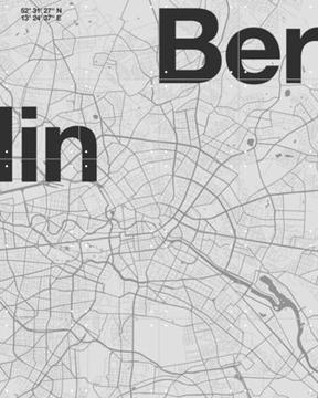 'Berlin Map' van Florent Bodart