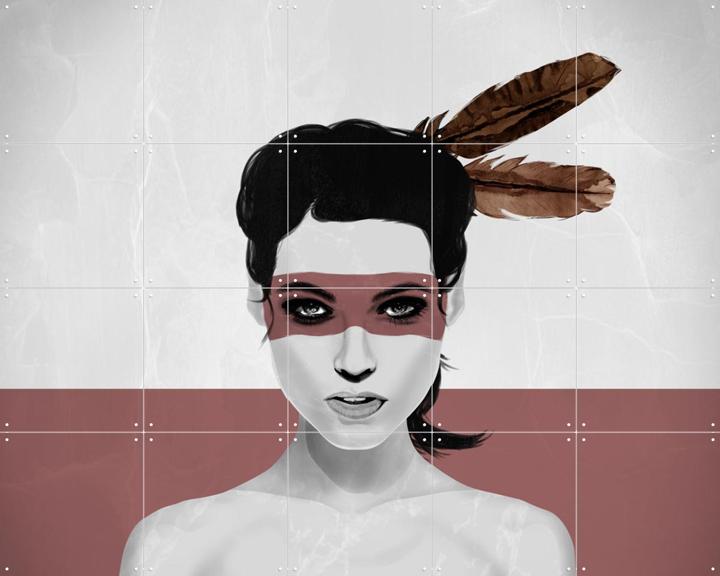 Warpaint and peace Feathers