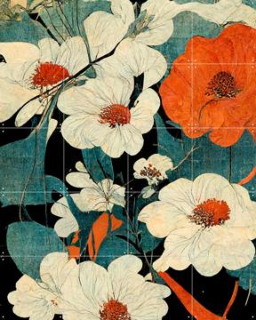 'Asian Flowers' van Treechild