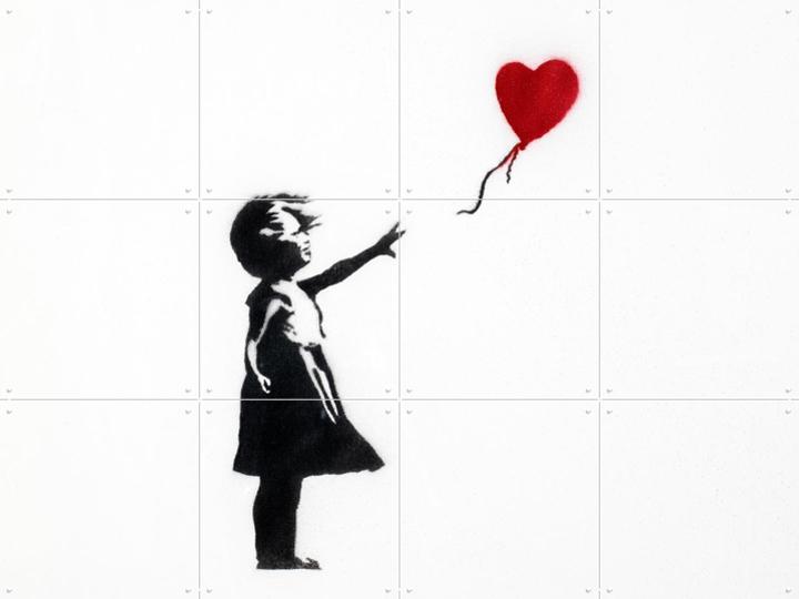 Girl with balloon, by Banksy - IXXI