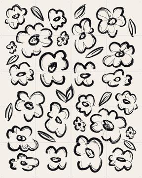 'Flower Sketch' by Bohomadic Studio