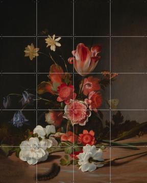 'Stilleven met een boeket in wording' van Dirck de Bray & Mauritshuis