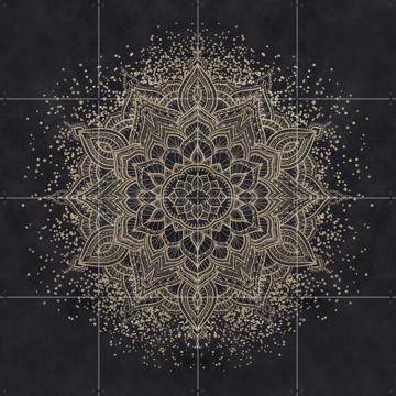 'Dark golden boho mandala' by Bloomery Decor