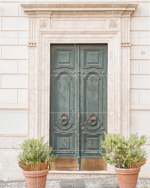 The Green Door in Rome