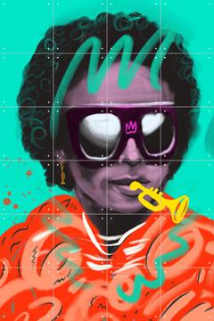 'Miles Davis' by Pop-art by Tadej