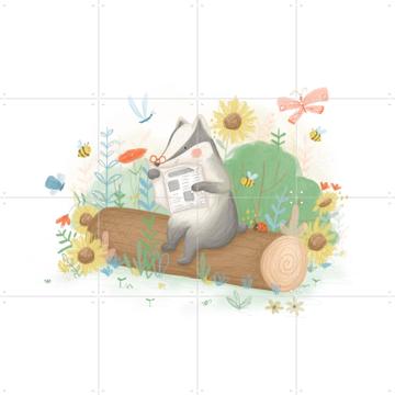 'Reading Among The Flowers' van Studio Phie