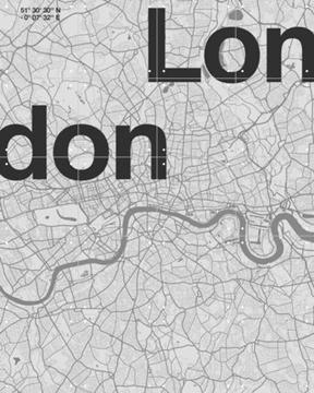 'London Map' van Florent Bodart