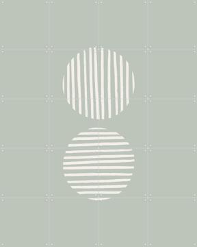 'Striped Circles' by Bohomadic Studio