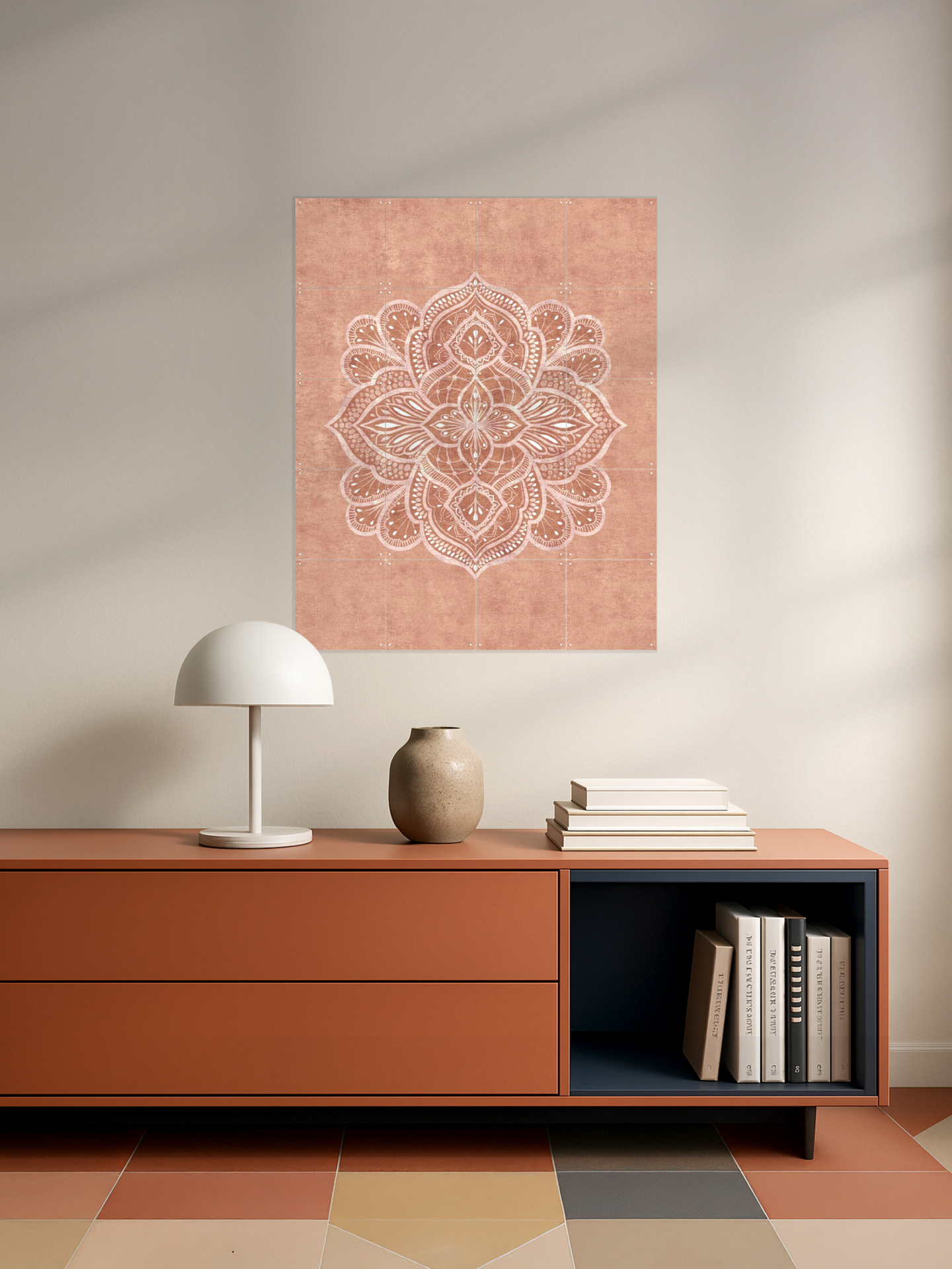 Marrakech Terracotta Mandala Texture