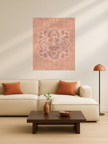 Marrakech Terracotta Mandala Texture