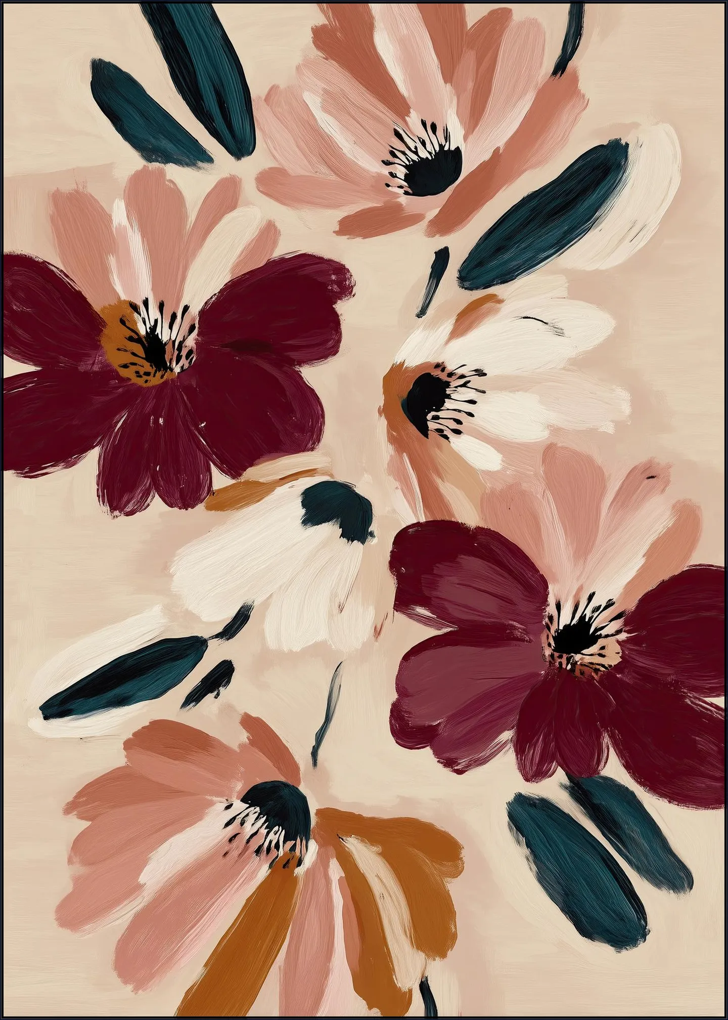 Blush and Wine Blossoms 1