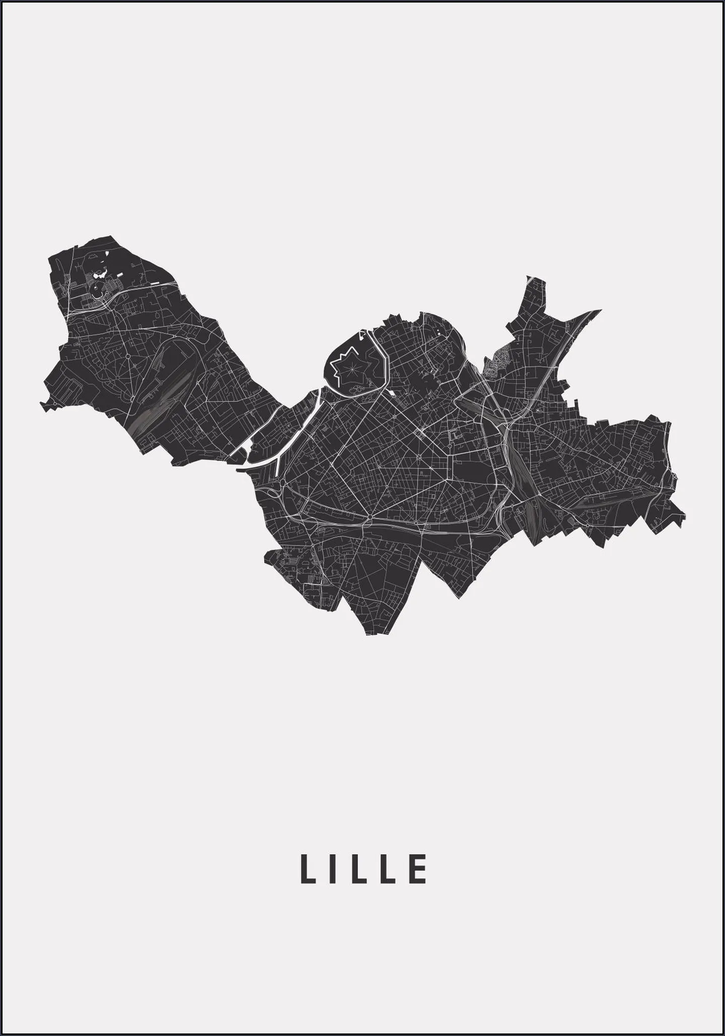Lille City Map