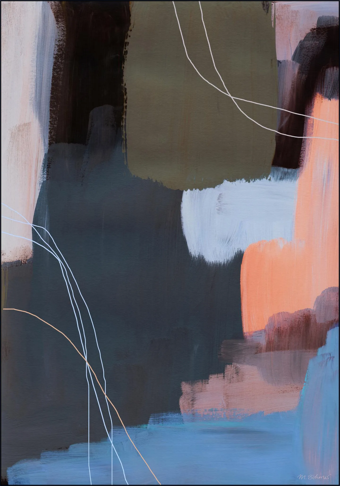 Abstract Brush Strokes 116X