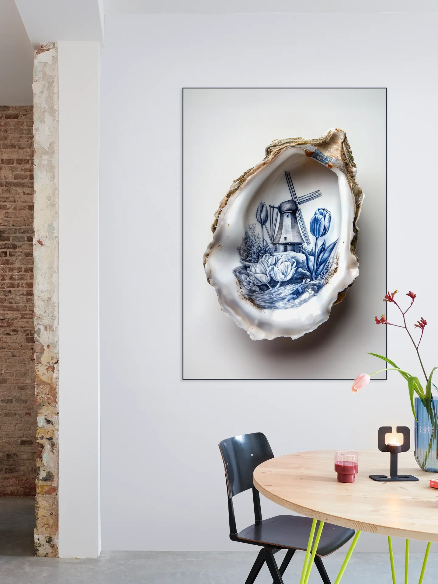 Delft Blue oyster