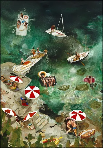 Lovers On The Beach