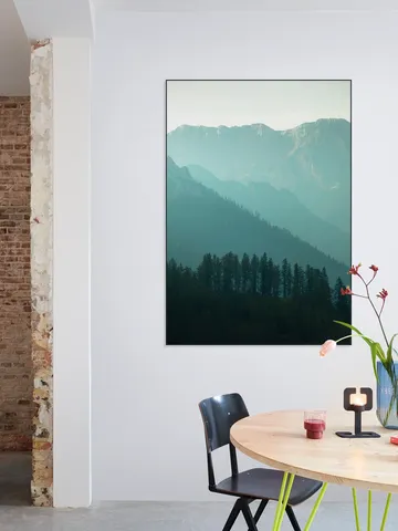 Soft Morning Light Over Alpine Pines