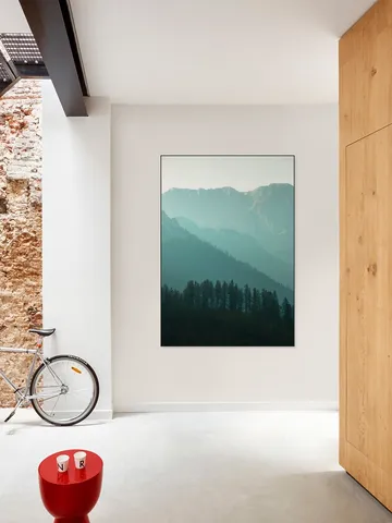 Soft Morning Light Over Alpine Pines