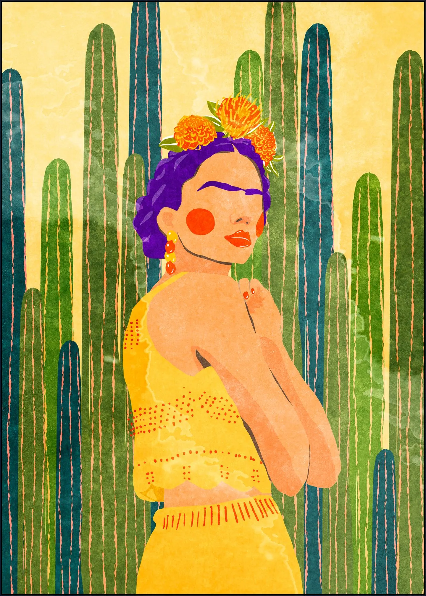 Frida and Cacti