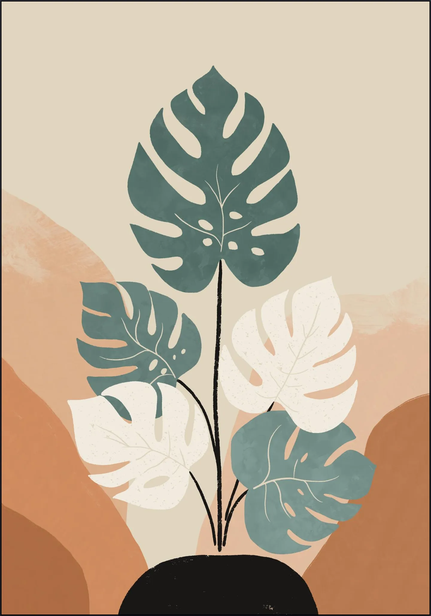 Retro Monstera