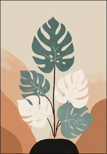 Retro Monstera