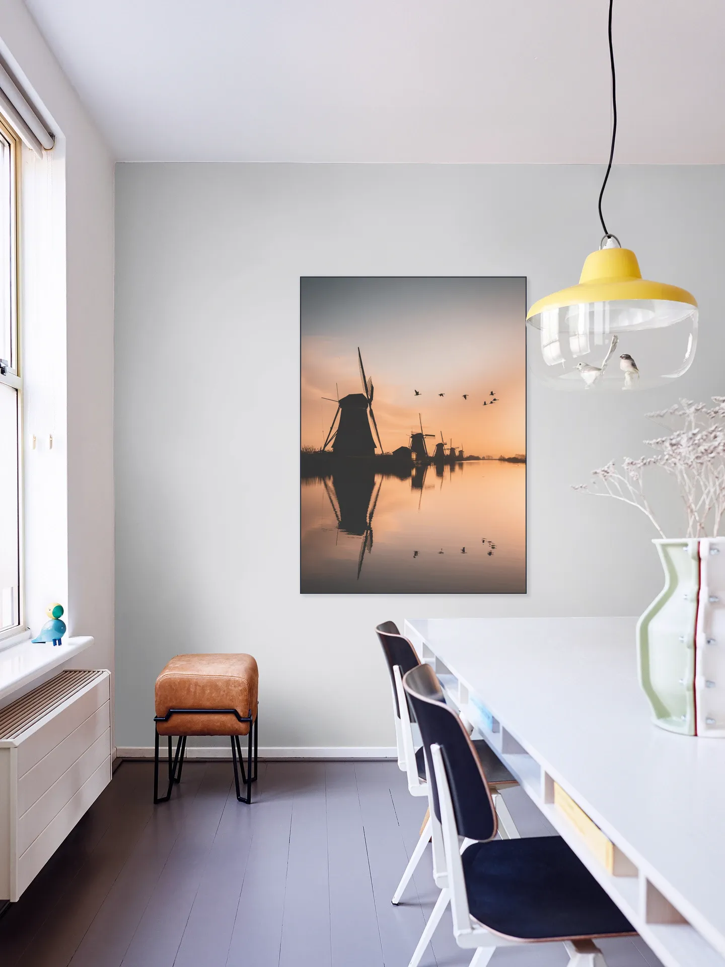 Gansen Boven Kinderdijk