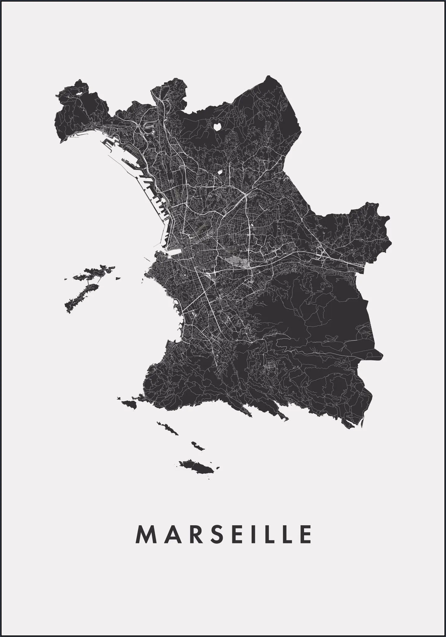 Marseille City Map