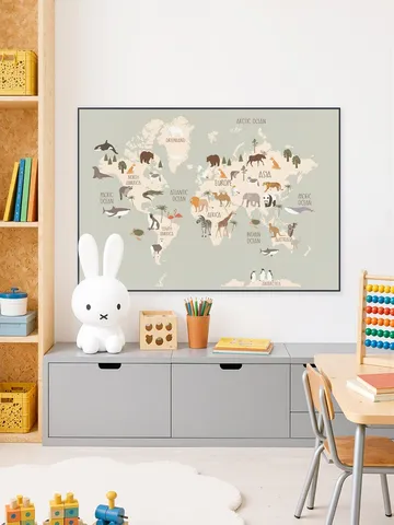 Nursery World Map (Green)