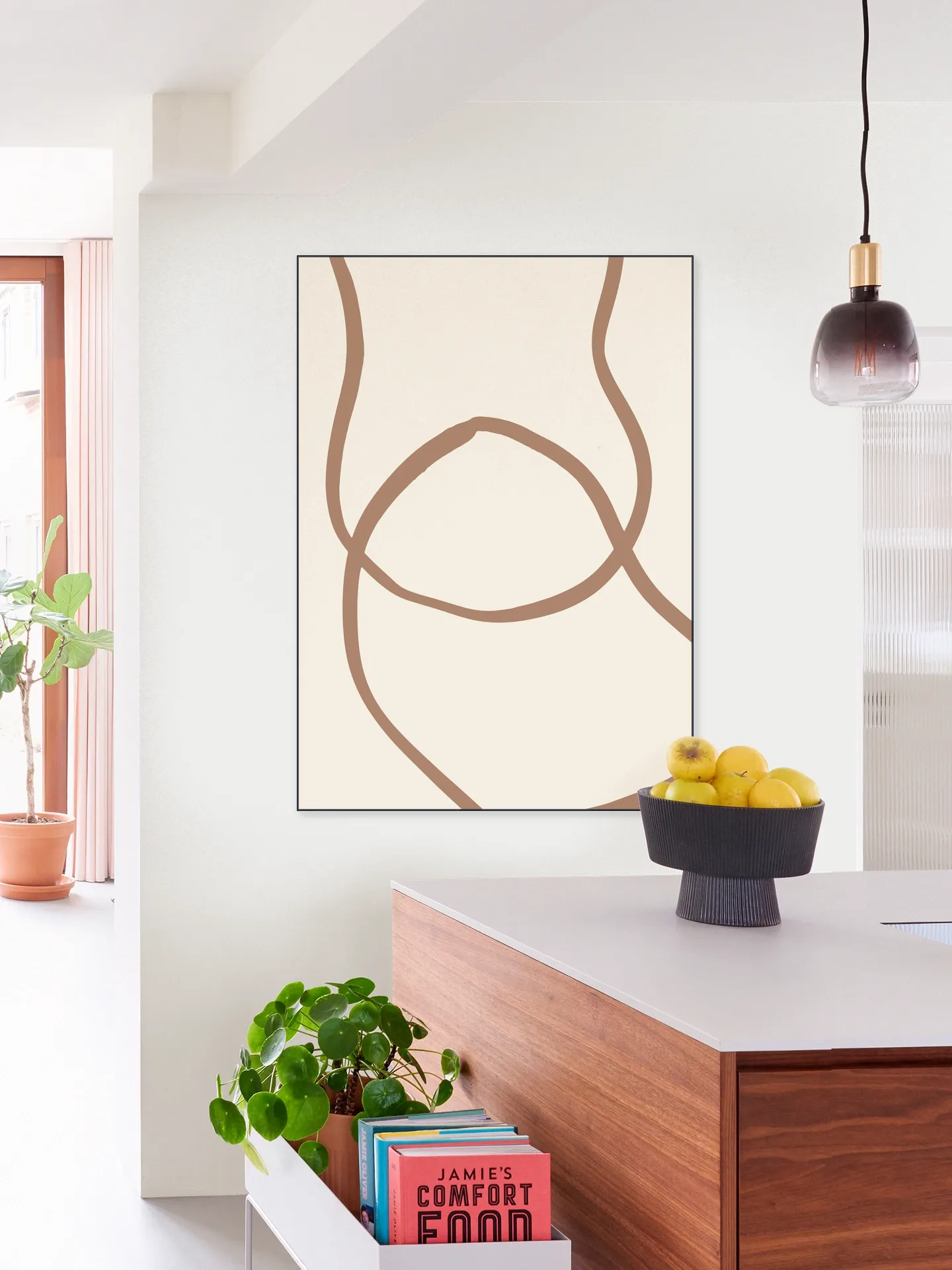 Abstract Lines Mocha 6