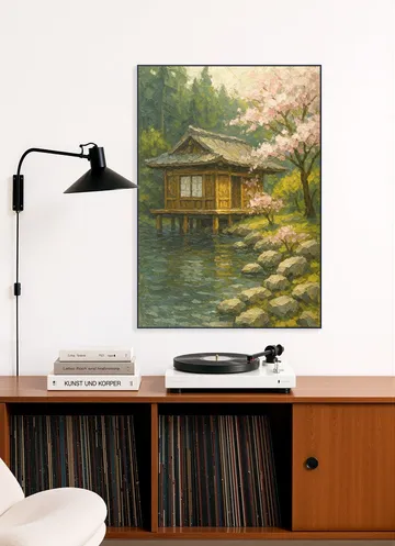 Kersenbloesem bij Japans Theehuis