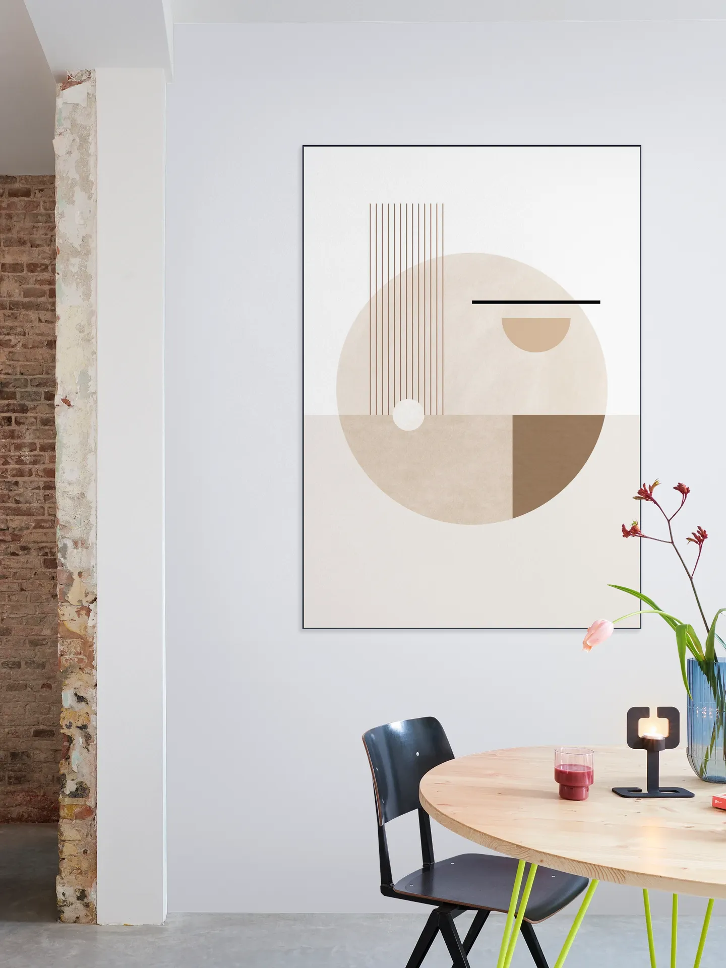 Neutral Semicircles Poster No.2