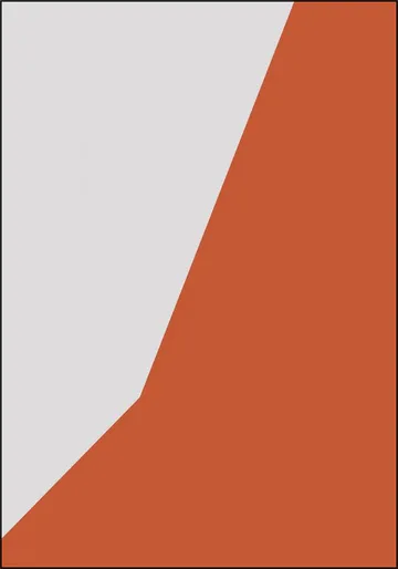 Color blocking - Orange Grey