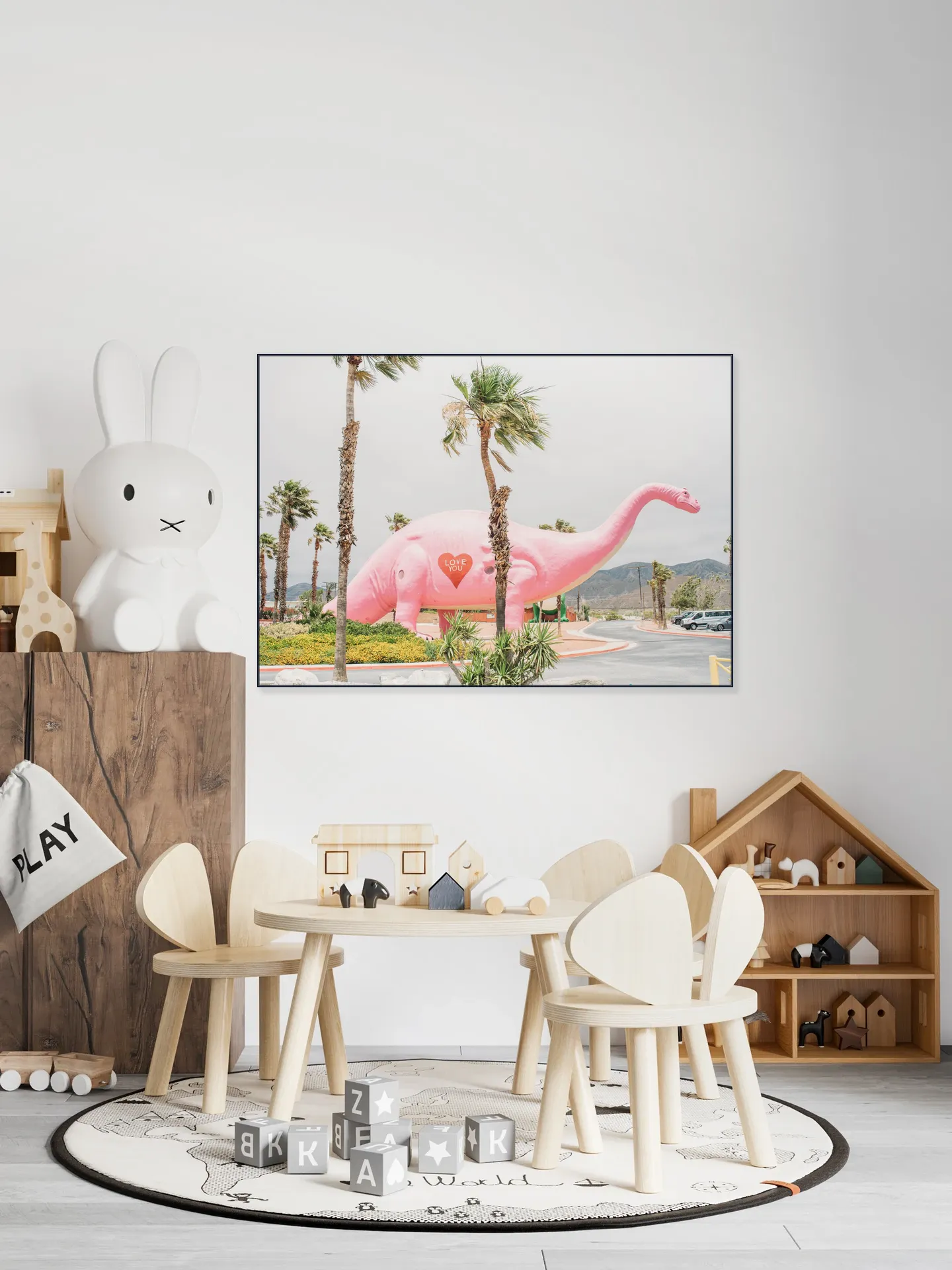 Pink Dinosaur Love