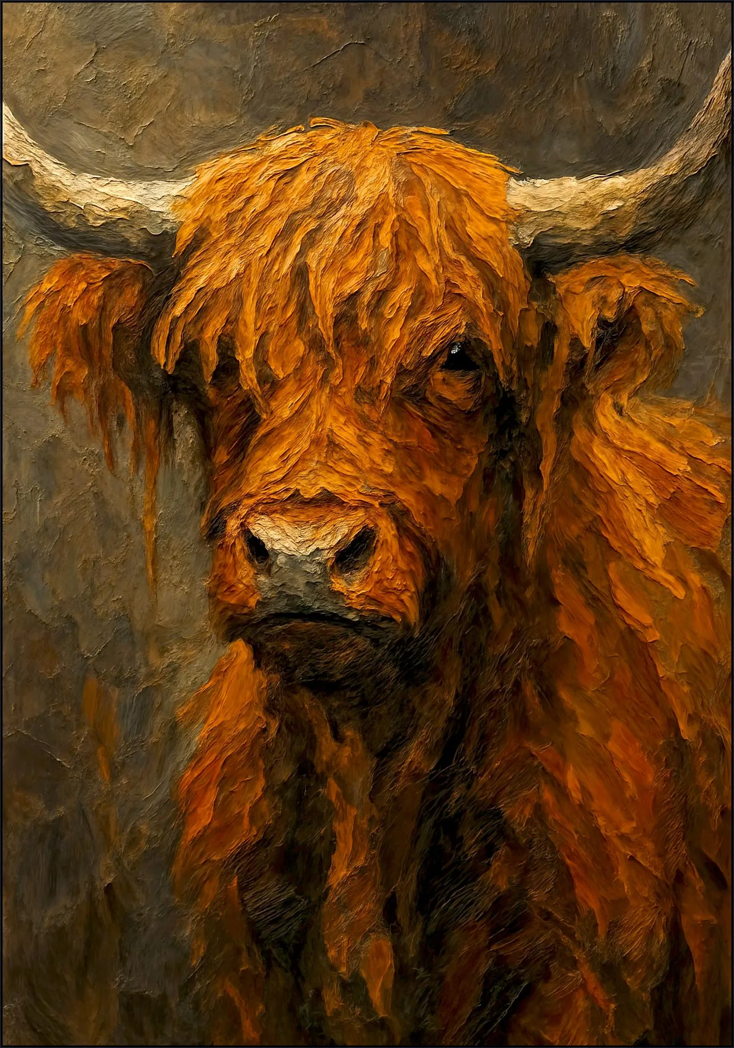 Red-brown Scottish Highlander