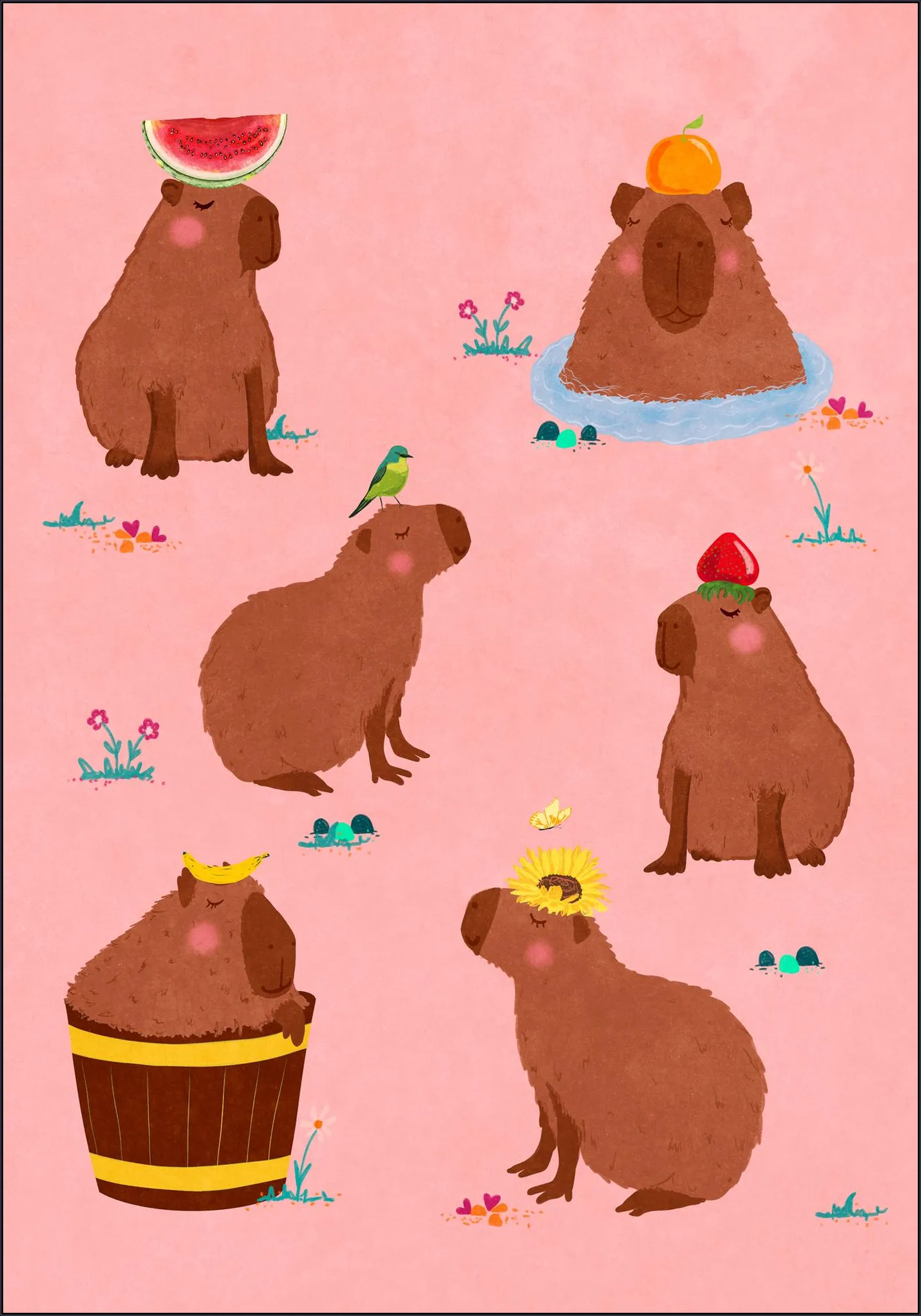 Capybara Collage
