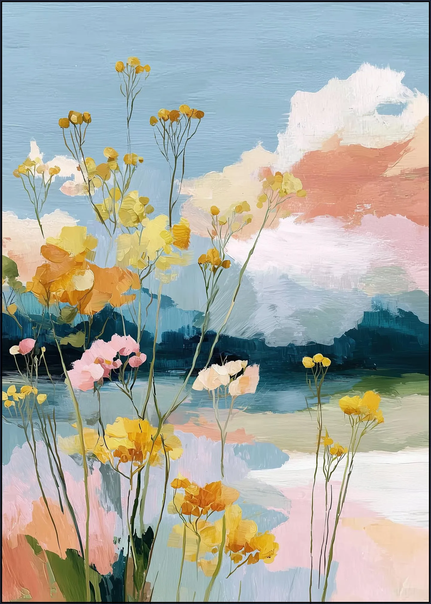 Pastel Botanical Shore
