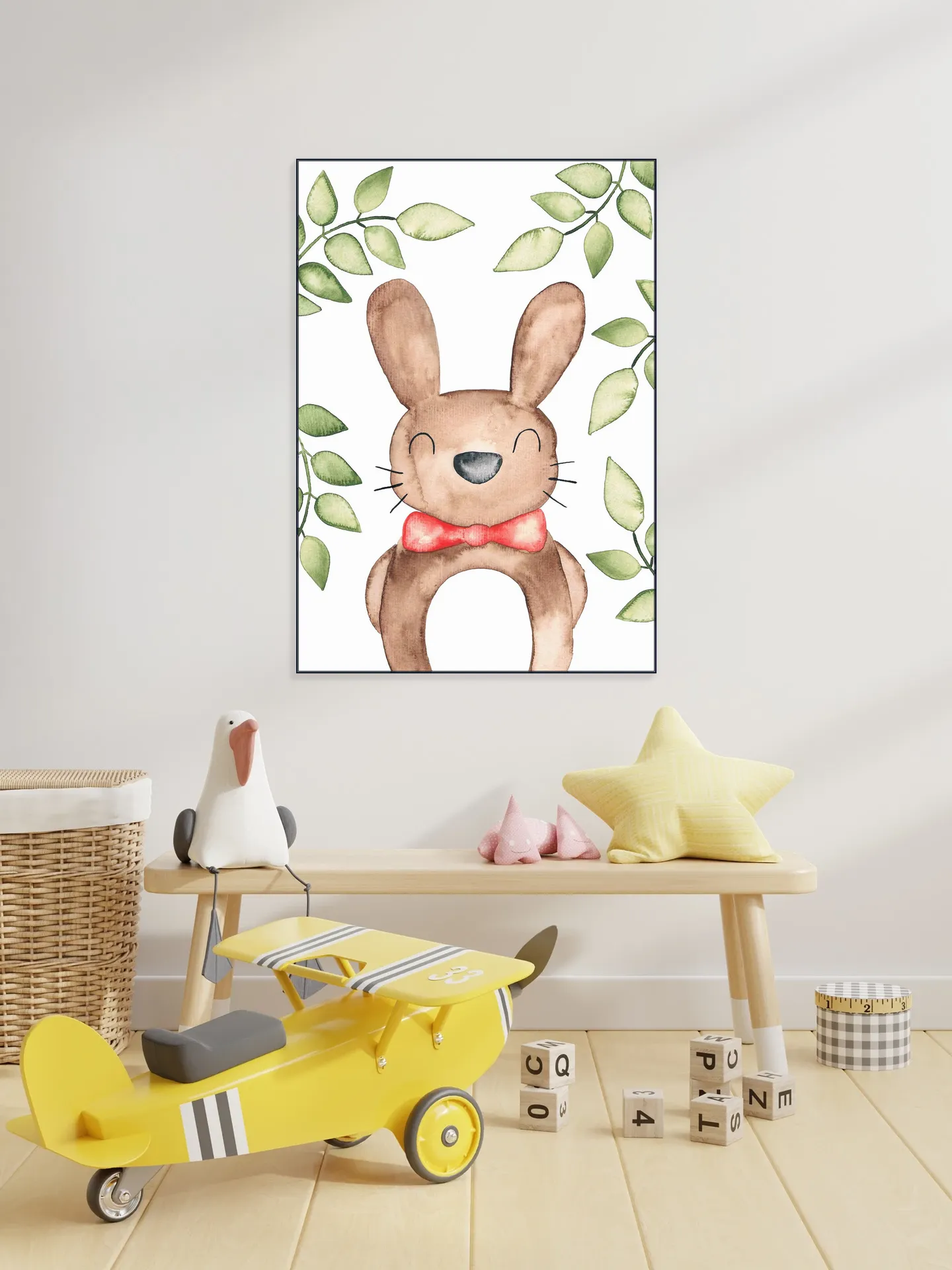 Fancy Watercolor Rabbit 