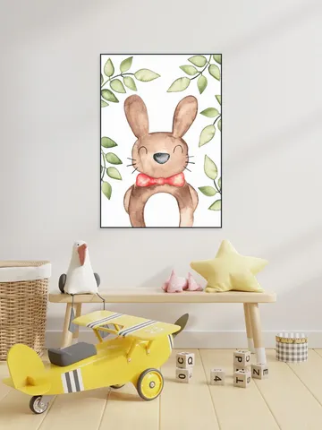 Fancy Watercolor Rabbit 