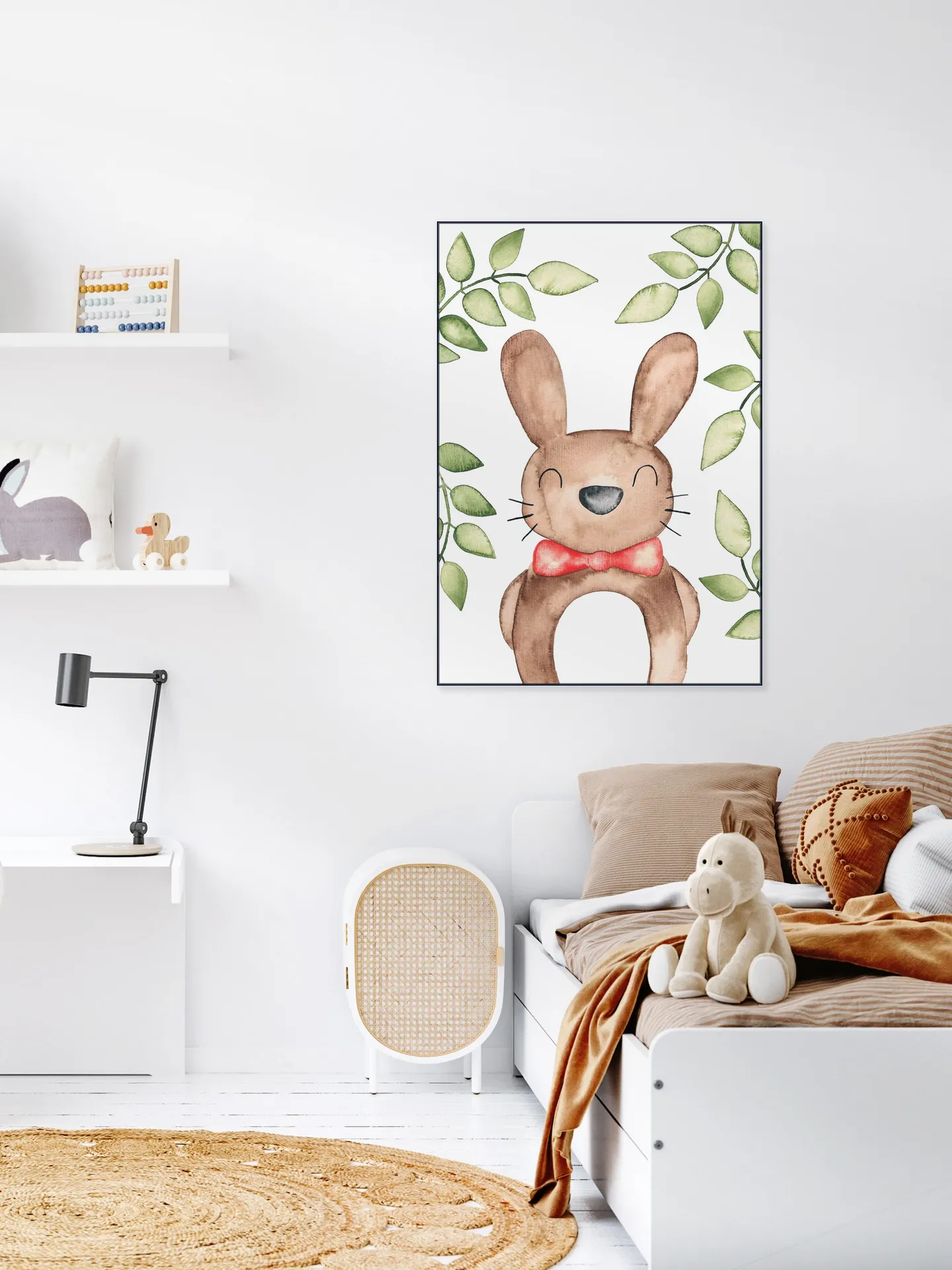 Fancy Watercolor Rabbit 