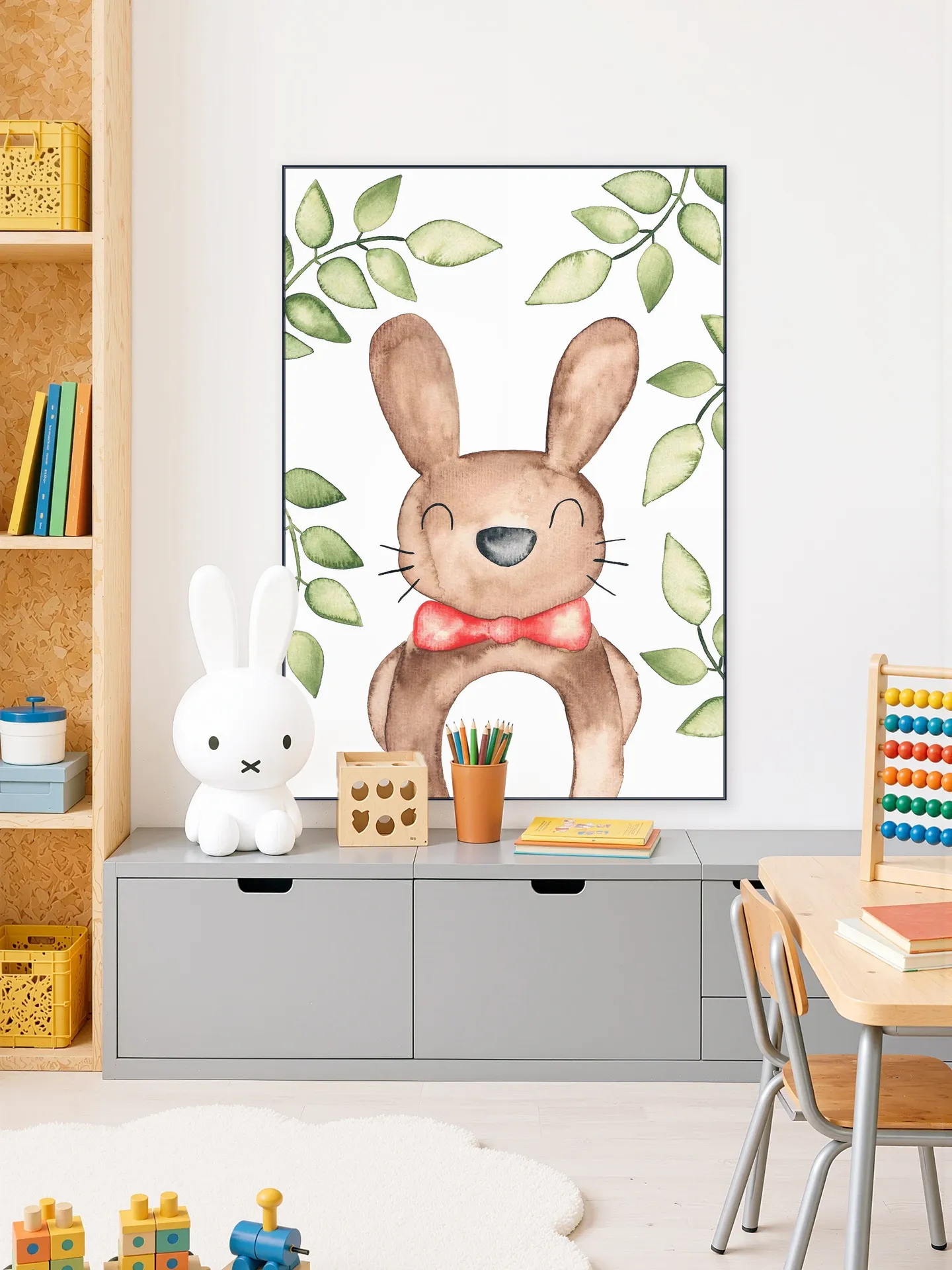 Fancy Watercolor Rabbit 