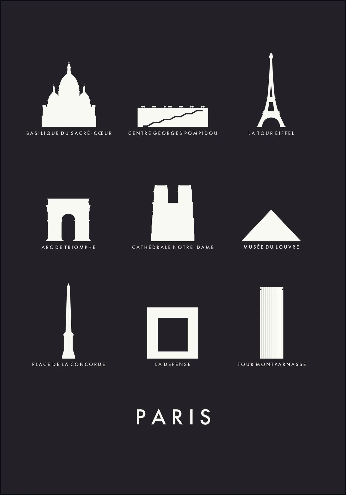 Paris Architecture black