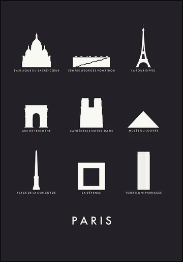 Paris Architecture black
