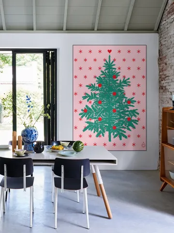 Let it snow . Pink Green