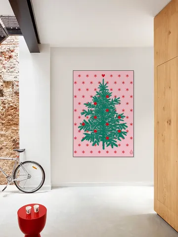 Let it snow . Pink Green