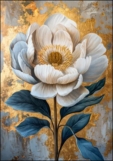 White Flower Gold