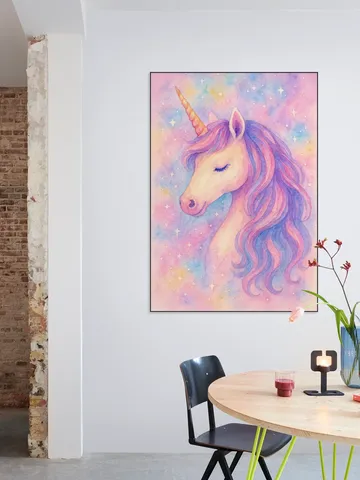 The Enchanted Unicorn Beneath the Stars