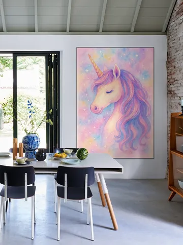 The Enchanted Unicorn Beneath the Stars