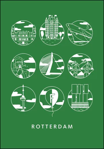 Rotterdam Icons - Mono