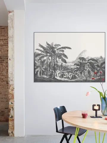 Palms and Mountain