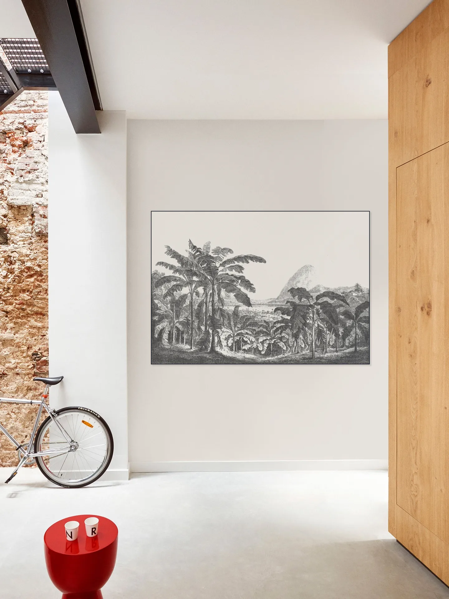 Palms and Mountain