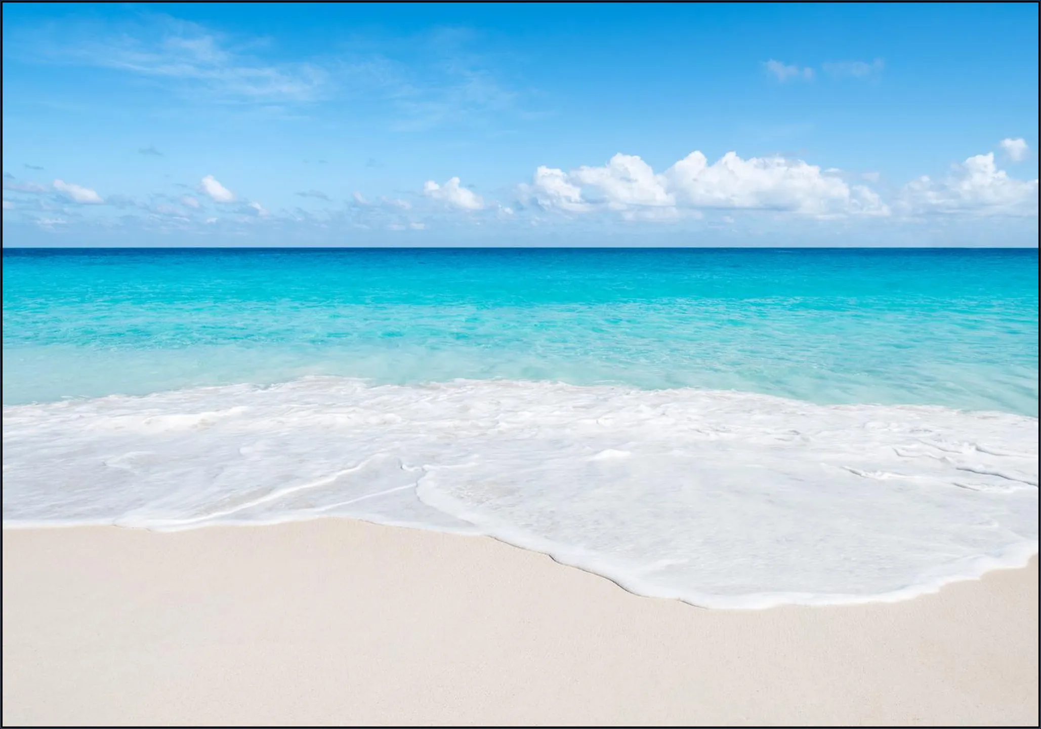 Tropical beach with turquoise sea